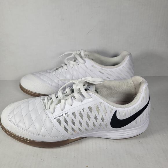 Nike Lunargato II White Gum Black Mesh Leather Men's Athletic Shoes Size 10.5 - Picture 4 of 7